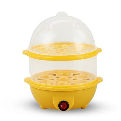 China 2021 Automatic Safety Egg Cooker Egg Boiler Food Heating Steamer With Two Layers Of 21Eggs Capacity Electric Plastic Egg Boiler for sale