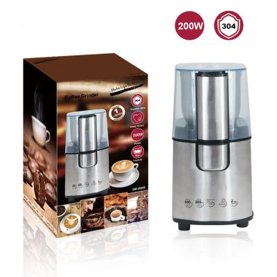 China Who respects the environment. New Design Easy Electric Mini Detachable 200w Large Capacity Bean Chilli Coffee Grinder Machine Portable Coffee Grinder for sale