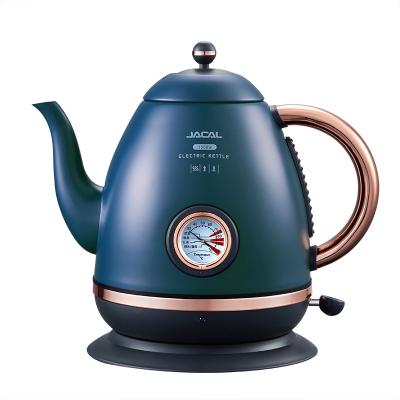 China Keep Warm 2021 Hot Sale Electric Tea Kettle 1.5L Stainless Steel Electric Kettle With Temperature Thermometer for sale