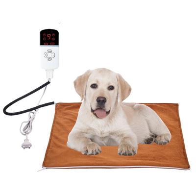 China Cat Mat Waterproof Pets Heated Bed Adjustable Electric Dog Bed Warmer Heating Blanket with Chew Rope Heavy Duty Steel Pet Heating Pad for sale