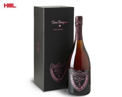 China Custom Luxury Matte Recyclable Cardboard Wine Set Box Champagne Whiskey Bottle Cellophane Gift Box for sale