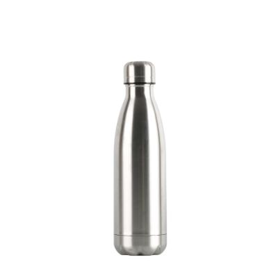 China Sustainable 500ml Double Wall Vacuum Insulated Stainless Steel Cola Shape Water Bottle for sale