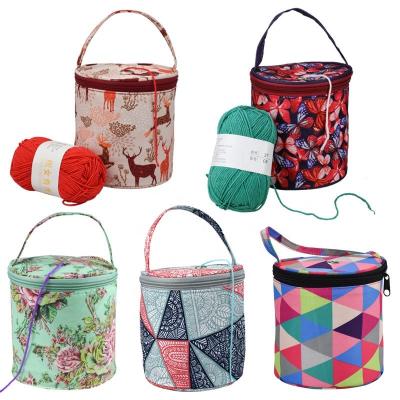 China DIY Crochet Bag Yarn Storage Bag Yarn Storage Folding Knitting Bag For Crocheting for sale