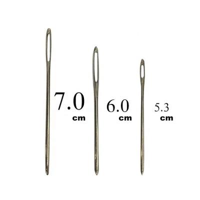 China Hand sewing 7.0cm hand-stitching needles big 5.3cm 6.0cm bold eyes blunt head for velvet yarn for sale