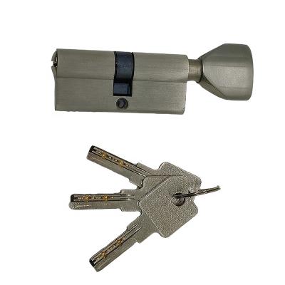 China Euro Door Security High Security Key-Button Lock Cylinder Security Zinc Cylinder With 5 Reversible Keys for sale