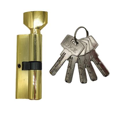 China Customized Size Cylinder Lock DOOR Italy Brass Aluminum Knob Cylinder For Door for sale