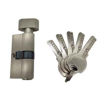 China Door Security Accept Customize Logo 60mm Euro High Security Brass Lock Cylinder With 5 Reversible Keys for sale