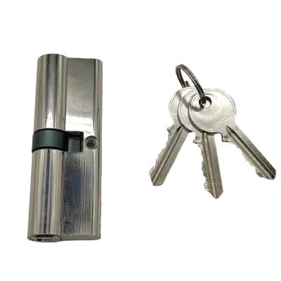 China DOOR 90mm Euro Nickel Brass Europe Profile Lock Cylinder Lock Cylinder for sale