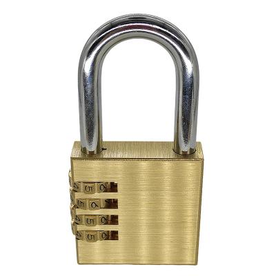 China 4 Digit Cabinet Door High Security Combination Copper Password Padlock for sale