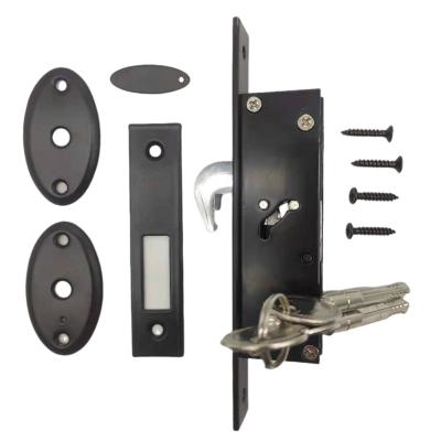 China Security Sliding Aluminum Door Lock With Hook Locks With 3 Cross Key Cylinder for sale