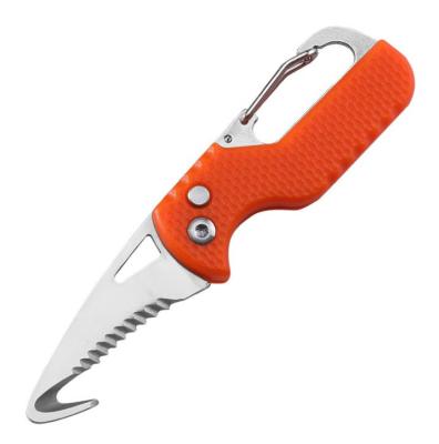 China Free Samples Stainless Steel Rope Cutter Logo Custom Pocket Multi Tool Outdoor Emergency With Blade for sale