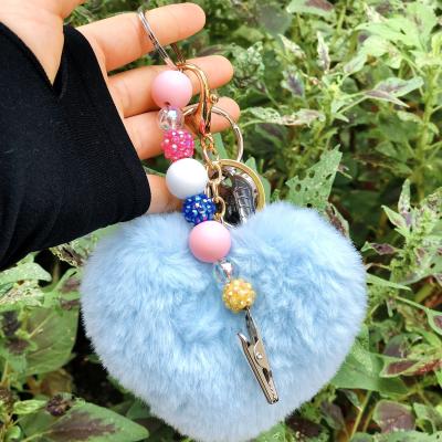 China No Contact Card Grabber No Contact Card Grabber Cutie Gift Pearl Key Card Grabber Chain Clip 2021 Creative With Key Ring for sale