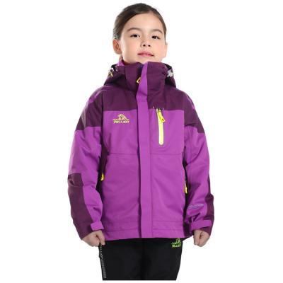 China 2020 Breathable Outdoor Jacket 3 In 1 Two Piece Waterproof Jacket Kids Set With Fleece Linner Padding for sale