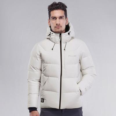 China Men's winter parka viable jacket 90/10 white duck down thick jacket stripper warm jacket hoods for sale