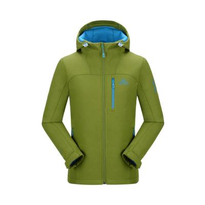 China Outdoor Sport Anti-Shrink Clothing Suit Windproof Men Coat Softshell Jacket for sale