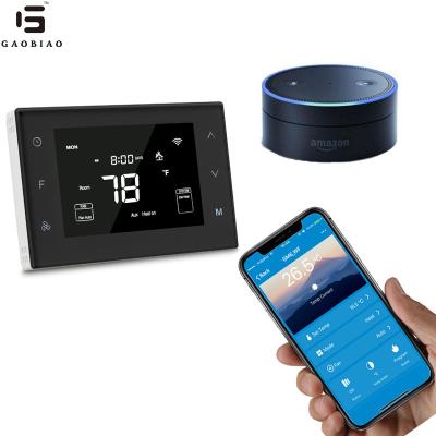 China Tempered Glass + PC Alloy GM6-HP-WI Wi-Fi Thermostat for Smart Home, Works with Alexa for sale