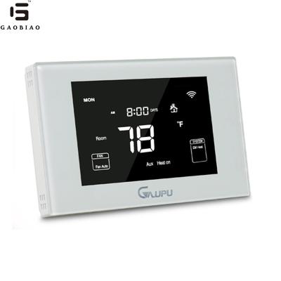 China Tempered Glass + PC Alloy GM6-HP 3Heat/2Cool Digital Room Programmable Thermostat for sale