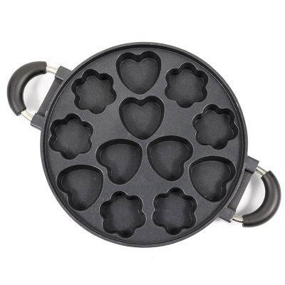 China 12 Hole Dysmorphism Viable Cake Mold Round Cake Aluminum Mold Non-Stick Cake Pan Wholesale for sale