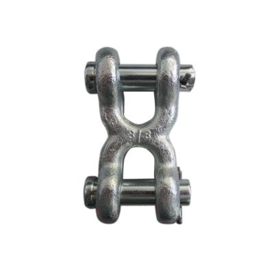 China LIFTING Hot Sale Forged S-247 Alloy Steel Chain Fitting Drop Forged Steel Clevis Double Links for sale