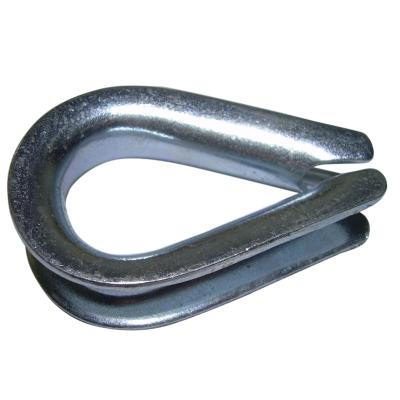 China Wire Rope Fittings GALVANIZED DIN6899B WIRE ROPE THIMBLE TYPE B for sale