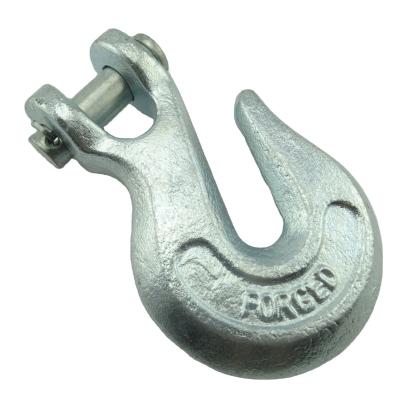 China Heavy industry porcelain us type g43 h331 clevis slip hook with latch for sale