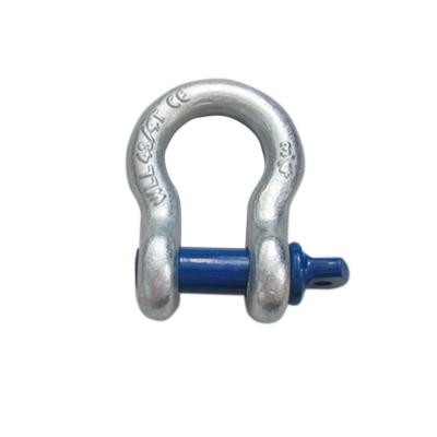 China High quality blue heavy industry pin screw bow shackles us tyoe for sale