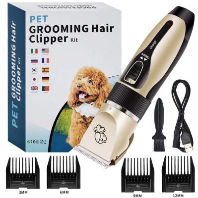 China New Viable Electronic Rechargeable Pet Hair Cutter Pet Grooming Clippers And Trimmer For Dogs for sale