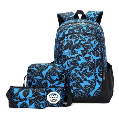 China 3 pieces 2019 new design wholesale kids 3 pieces backpack kids school bag for students for sale