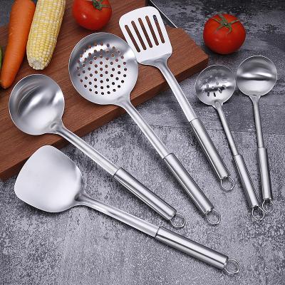 China Sustainable New Design Custom Kitchenware 7pcs Set Colorful Stainless Steel Kitchen Utensils Set for sale