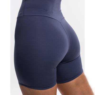 China Breathable Custom Soft Fabric With Logo Fitness Women Sports Yoga Shorts for sale