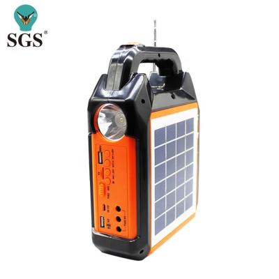 China Solar Power Home Outdoor Bank Use Portable Charger Mobile Phone Wireless Radio Outside Solar Power Systems Kit for sale