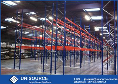 China 75mm High Density Pallet Storage Racks Adjustable Double Deep Racking System for sale