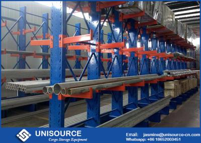 China Double Arm Cantilever Storage Racks Metal Sheet Stacking With Steel Pallet for sale