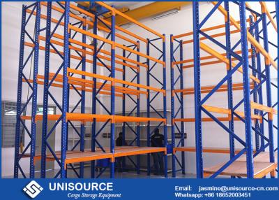 China High Cold Rolled Q235 Steel Multi Tier Warehouse Shelving Systems Corrosion Protection for sale