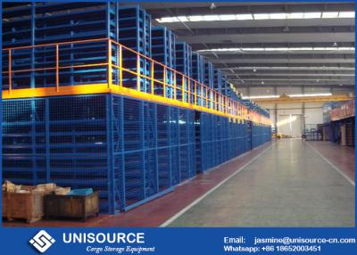 Chine Mezzanine de support industrielle de palette d'Unisource, système à plusieurs niveaux de défilement ligne par ligne de mezzanine à vendre