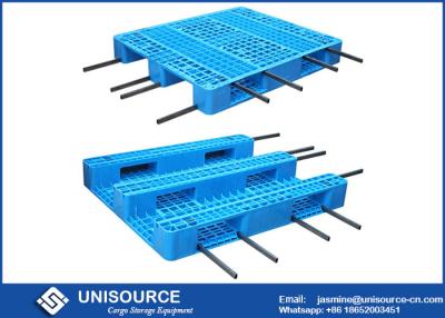 China Plataformas plásticas resistentes reforzadas, capacidad de carga plástica azul del estante de las plataformas 1.3T en venta