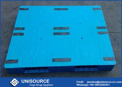 China Standard Size  Rackable Plastic Pallets , Heavy Duty Single Faced HDPE Plastic Pallet for sale