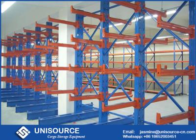 China Double Sided Cantilever Rack OEM , Heavy Duty Cantilever Warehouse Racks for sale