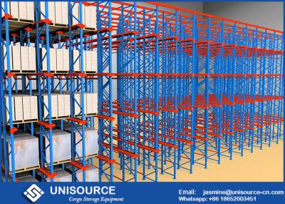 China High Density Cold Storage Racking System , Powder Coated Industrial Rack Shelving for sale