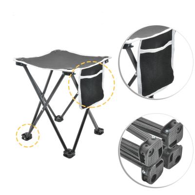 China Modern Outdoor Light Weight Mini Foldable Chair Aluminum Iron Portable Collapsing Camping Folding Stool for sale