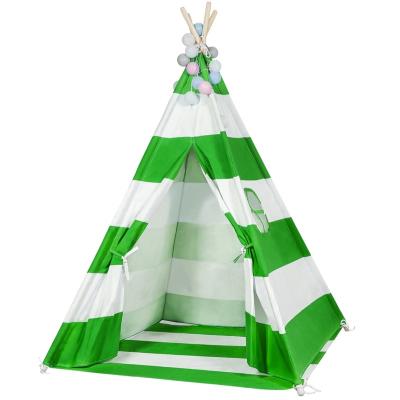 China Toy Manufacture Custom Cotton Children's Soft House Indoor Kids Play Indian Teepee Tent for sale