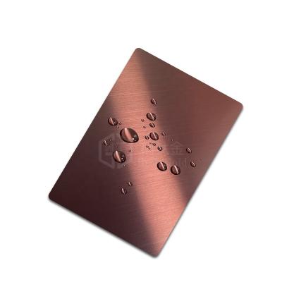 China Construction ASTM 304 hairline 316 decorative pvd coating rose plate big gold price sheet stainless steel suppliers china accept customized for sale