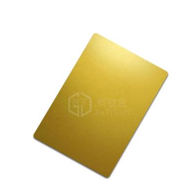 China Super build Hotigold titanium sand/pearl blasted gold antifingerprint decorative metal stainless steel sheets maker for sale for sale