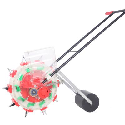 China Manual Bean Peanut Planter Seed Planting Machine Hand Push Seeder Corn Plastic Planter for sale