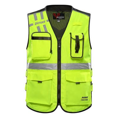 China Breathable Motorcycle Jacket DUHAN Safety Reflective Vest Motorcosse Invest Unisex Motorcycle Vest for sale