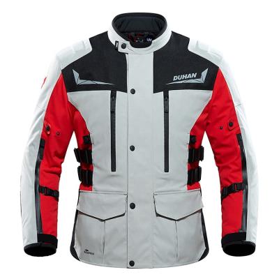 China Men's Breathable Jacket Motorcycle DUHAN USB Heating Electric Thermal Infrared Motorcycle Riding Jacket For Winter for sale