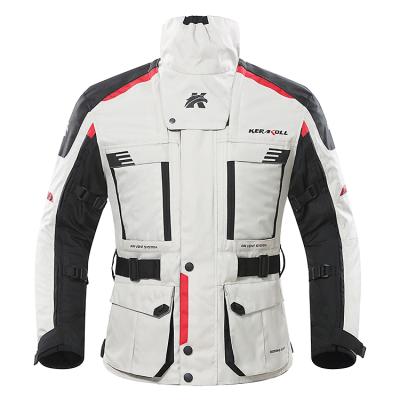 China Travel Waterproof Rain Jacket High Collar With Cotton Coating DUHAN Motorcycle Jackets for sale