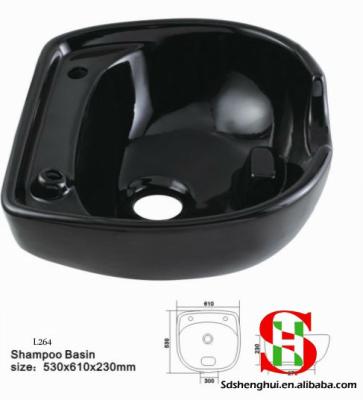 China High Quality Ceramic Shampoo Chair Shampoo Basin L264 for sale