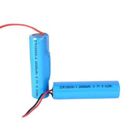 China Solar Energy Storage Systems Korea KC certified 18650 lithium battery 3.7V 2600mah digital type electric battery for sale