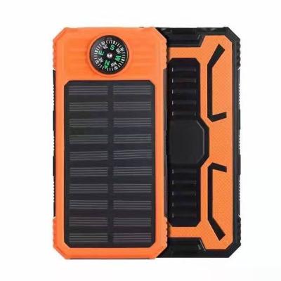 China Solar Emergency Power Supply 10000mah portable battery for mobile phones solar portable torch 145*75*20mm for sale